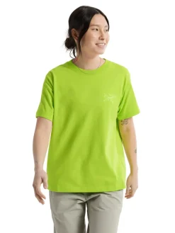 Arc'teryx Women's Kragg Cotton Little Bird Crew Short Sleeve Shirt Mantis