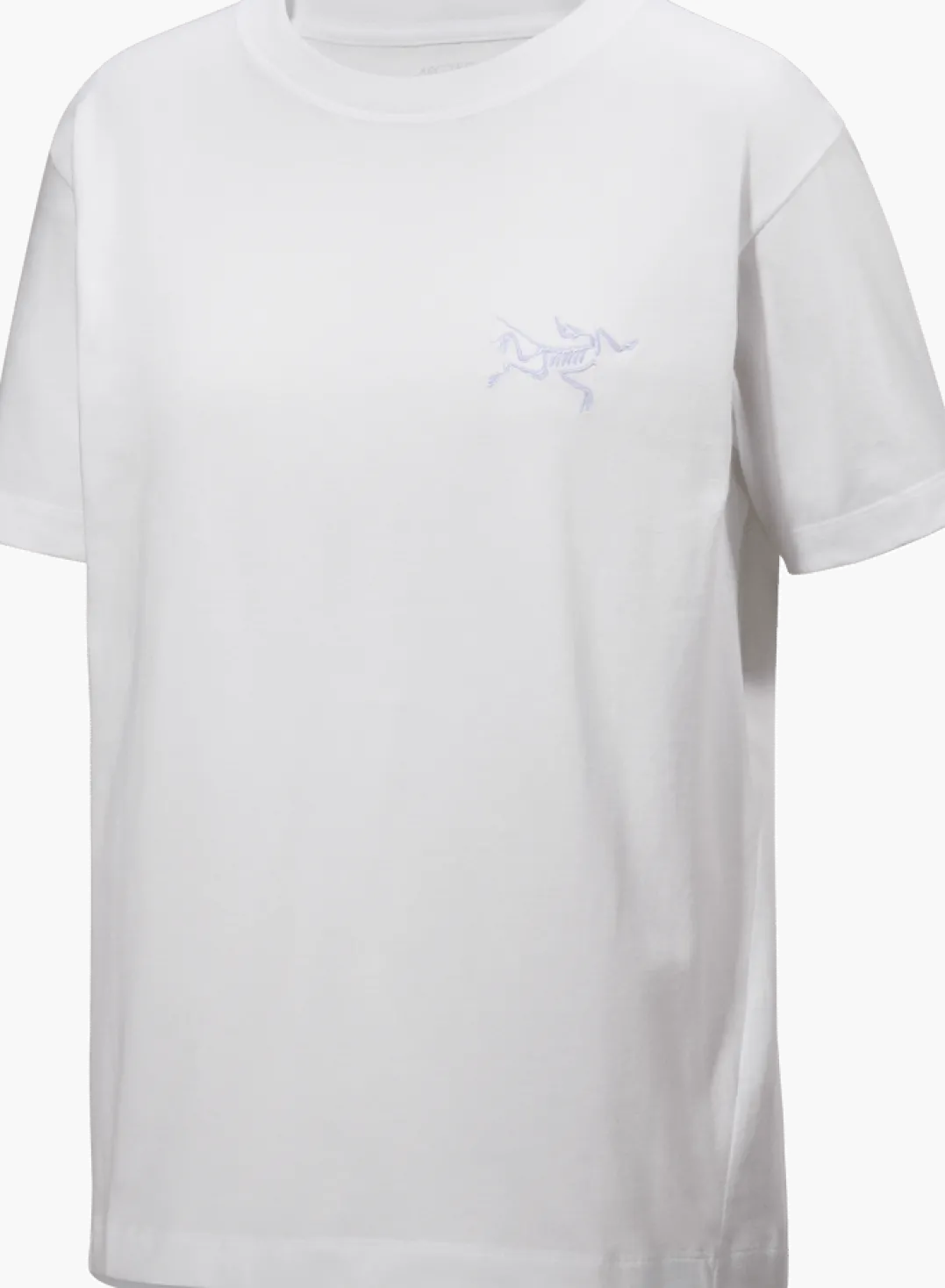 Arc'teryx Women's Kragg Cotton Little Bird Crew Short Sleeve Shirt White Light/White