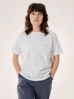Arc'teryx Women's Kragg Cotton Little Bird Crew Short Sleeve Shirt White Light/White