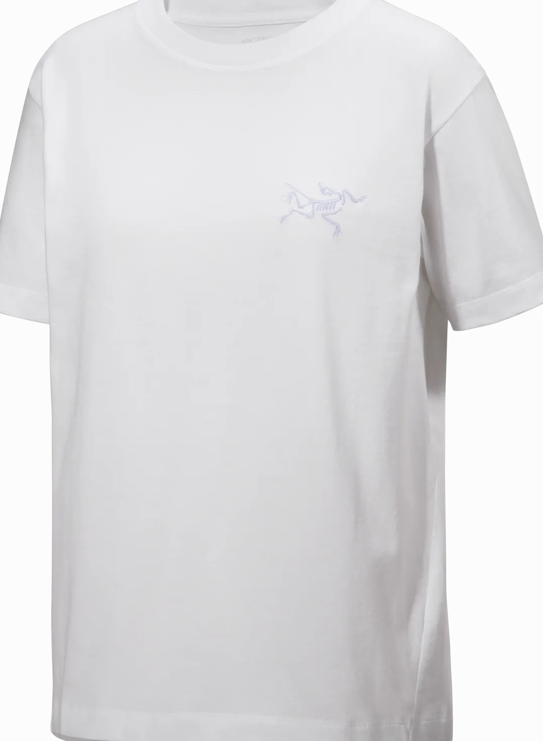 Arc'teryx Women's Kragg Cotton Little Bird Crew Short Sleeve Shirt White Light/White