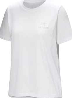 Arc'teryx Women's Kragg Sl Cotton Emblem Crew Shortsleeve White Light