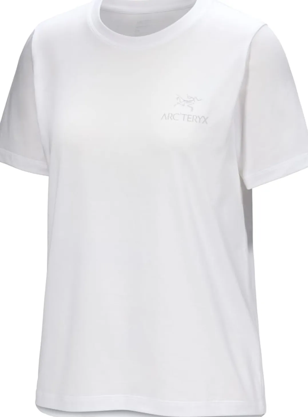 Arc'teryx Women's Kragg Sl Cotton Emblem Crew Shortsleeve White Light