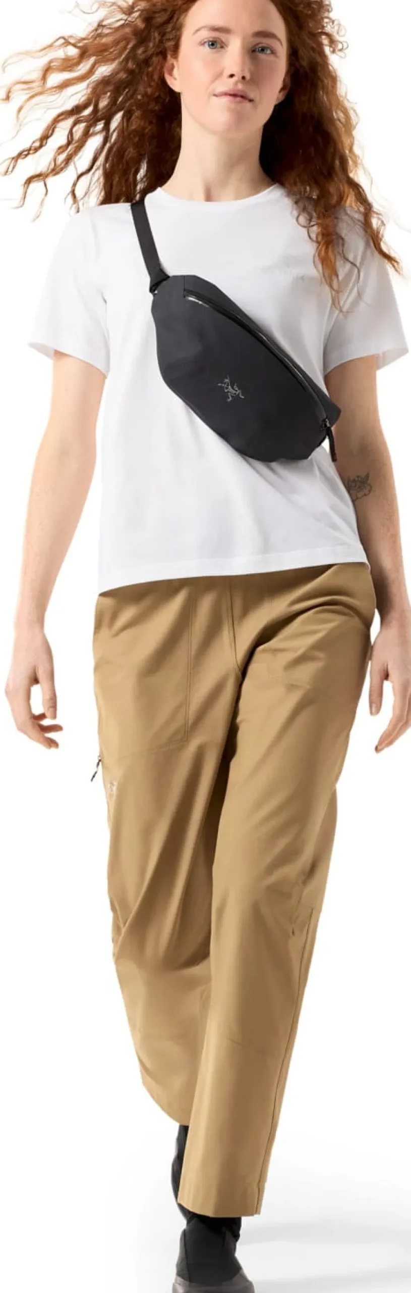 Arc'teryx Women's Kragg Sl Cotton Emblem Crew Shortsleeve White Light