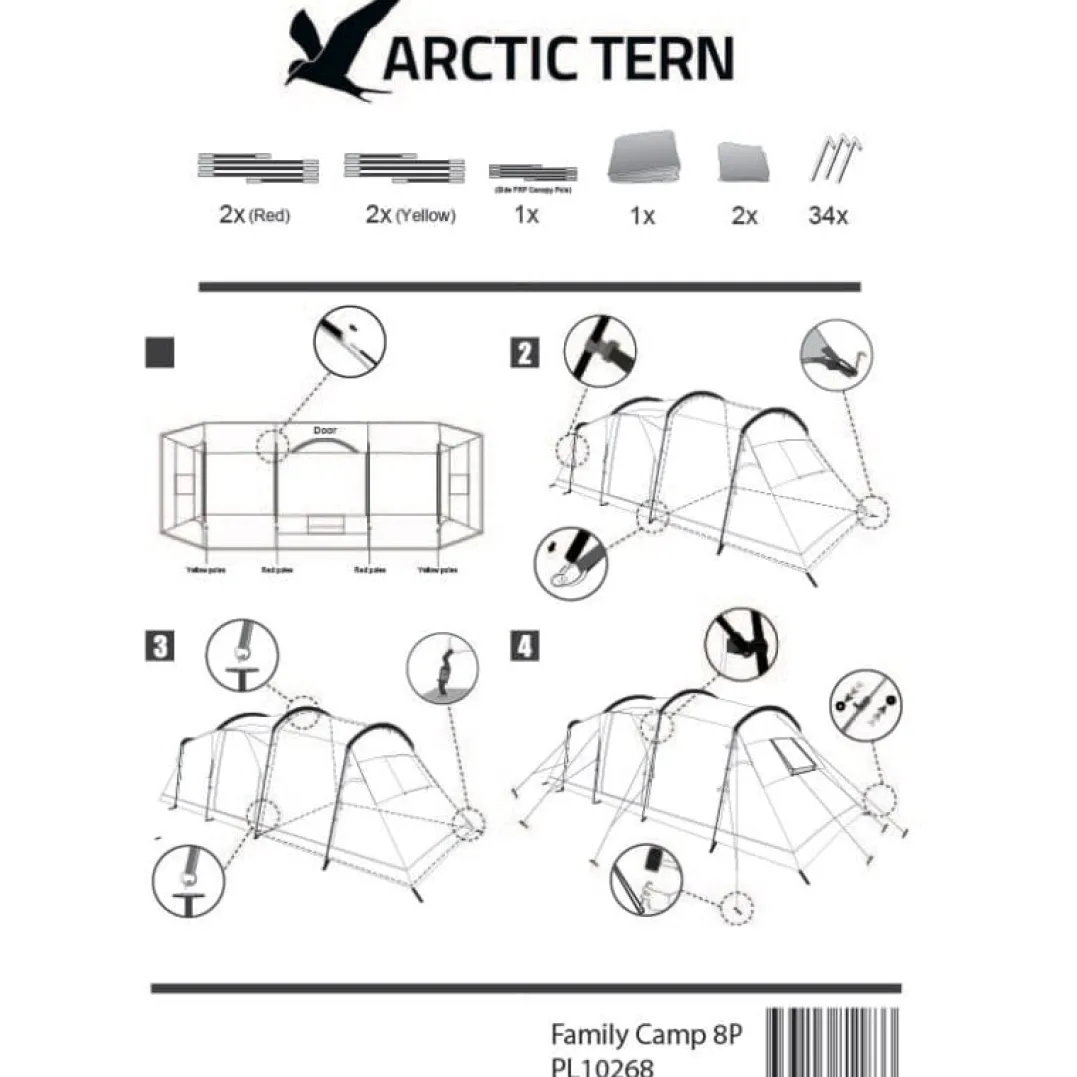 Arctic Tern Family Camp 8p Ensign Blue