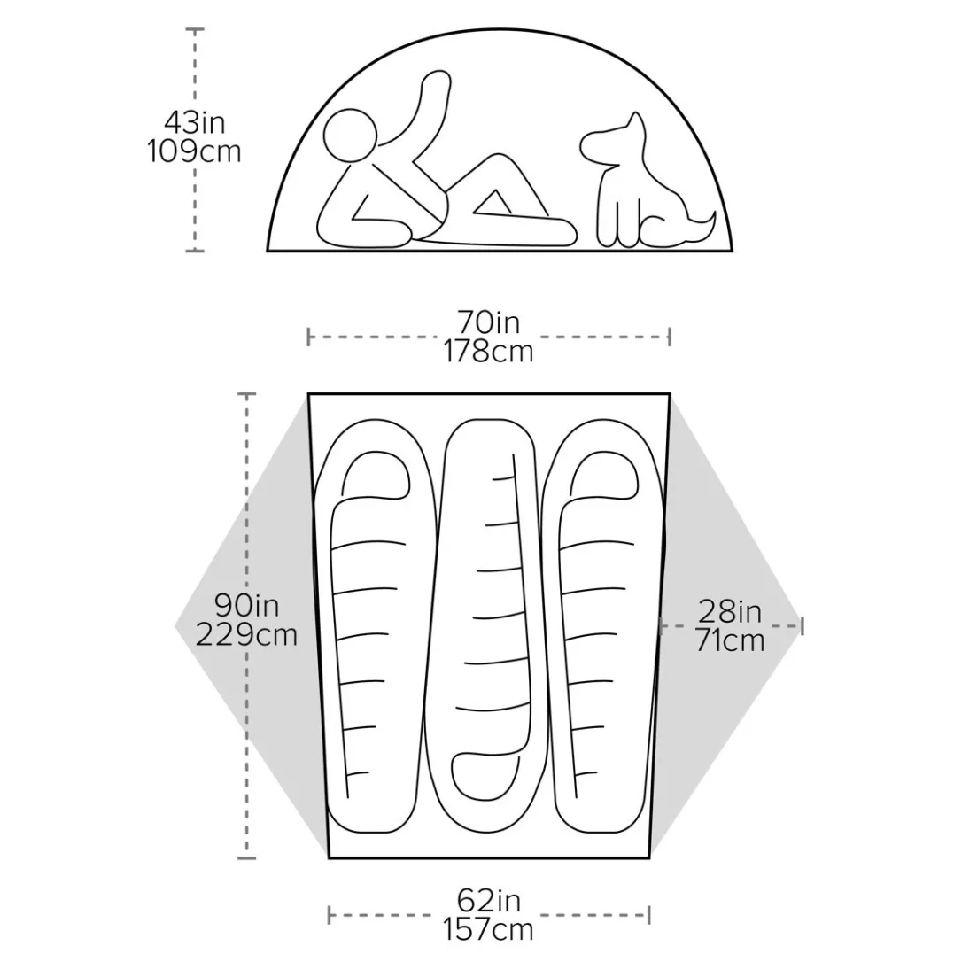 Big Agnes Copper Spur Ul3 Lichen Green