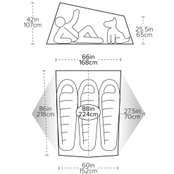 Big Agnes Tiger Wall Ul3 Mercury/evening Primrose