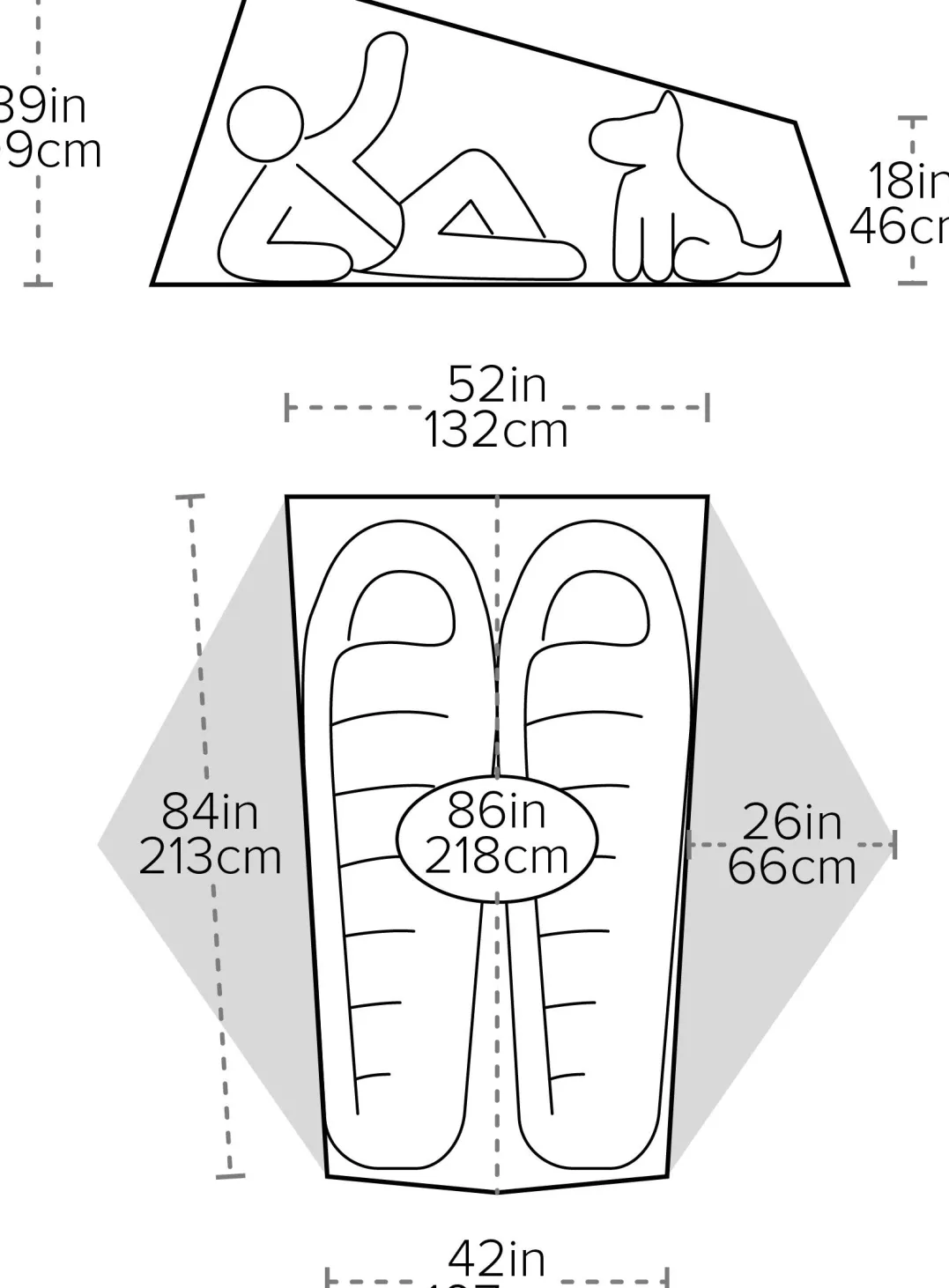Big Agnes Tiger Wall Ul2 Mercury/evening Primrose