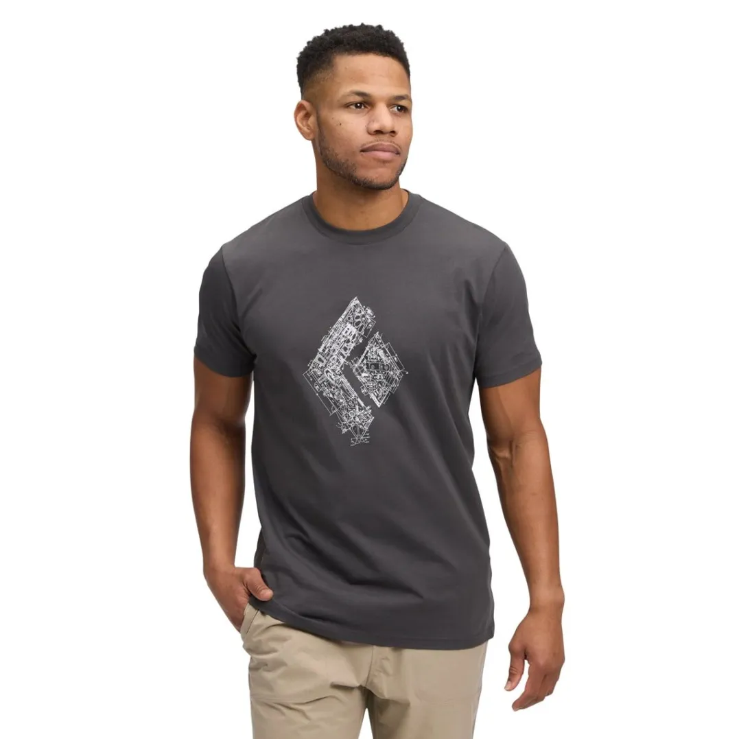 Black Diamond M Engineered Diamond SS Tee Anthracite