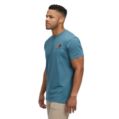 Black Diamond Men's Faded SS Tee Creek Blue