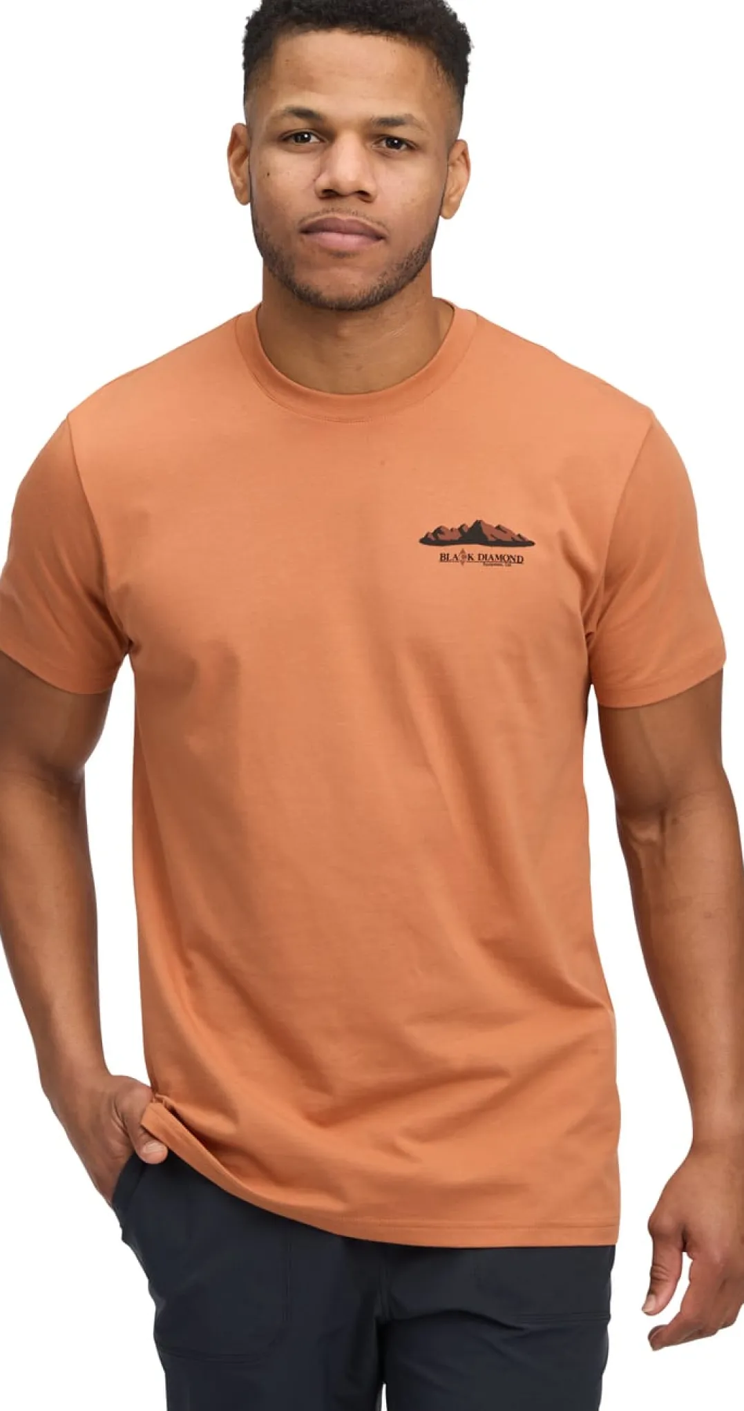 Black Diamond Men's Mountainscape Short Sleeve Tee Moab Brown