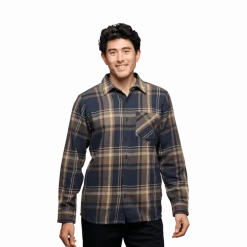 Black Diamond Men's Project Flannel Shirt Charcoal-Walnut Plaid