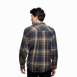 Black Diamond Men's Project Flannel Shirt Charcoal-Walnut Plaid