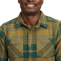 Black Diamond Men's Project Heavy Flannel Deep Woods-laurel Green Plaid