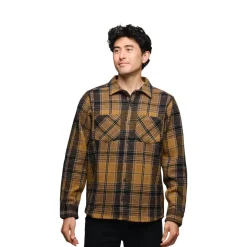Black Diamond Men's Project Heavy Flannel Flax-Black Plaid