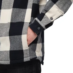 Black Diamond Men's Project Lined Flannel Black-Off White Plaid