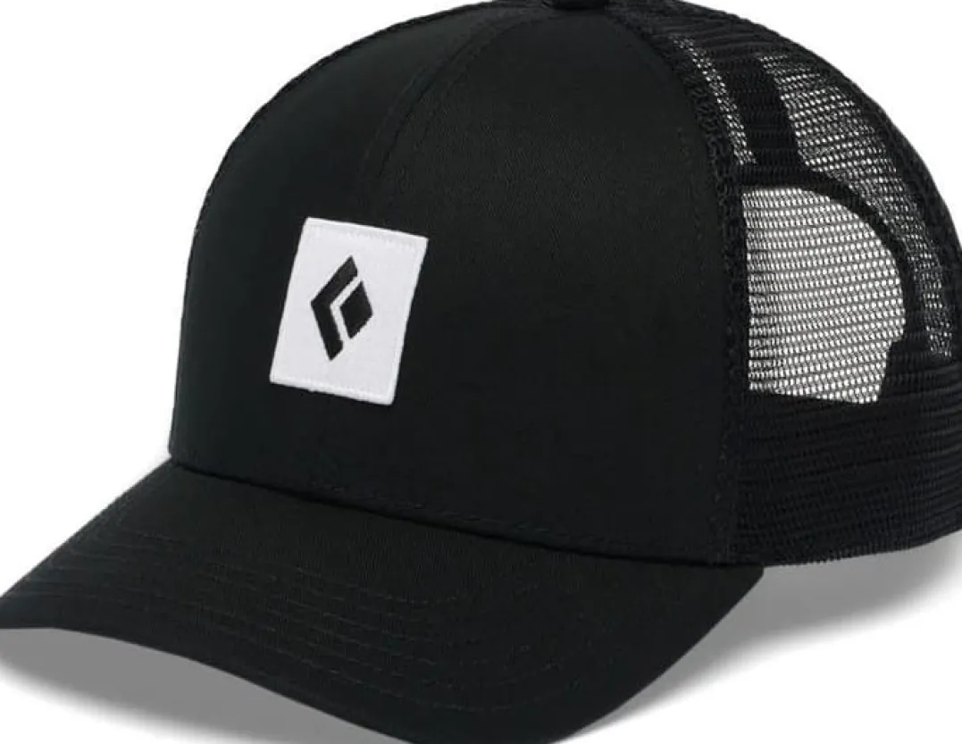 Black Diamond Men's Trucker Hat Black-black-white Icon Patch