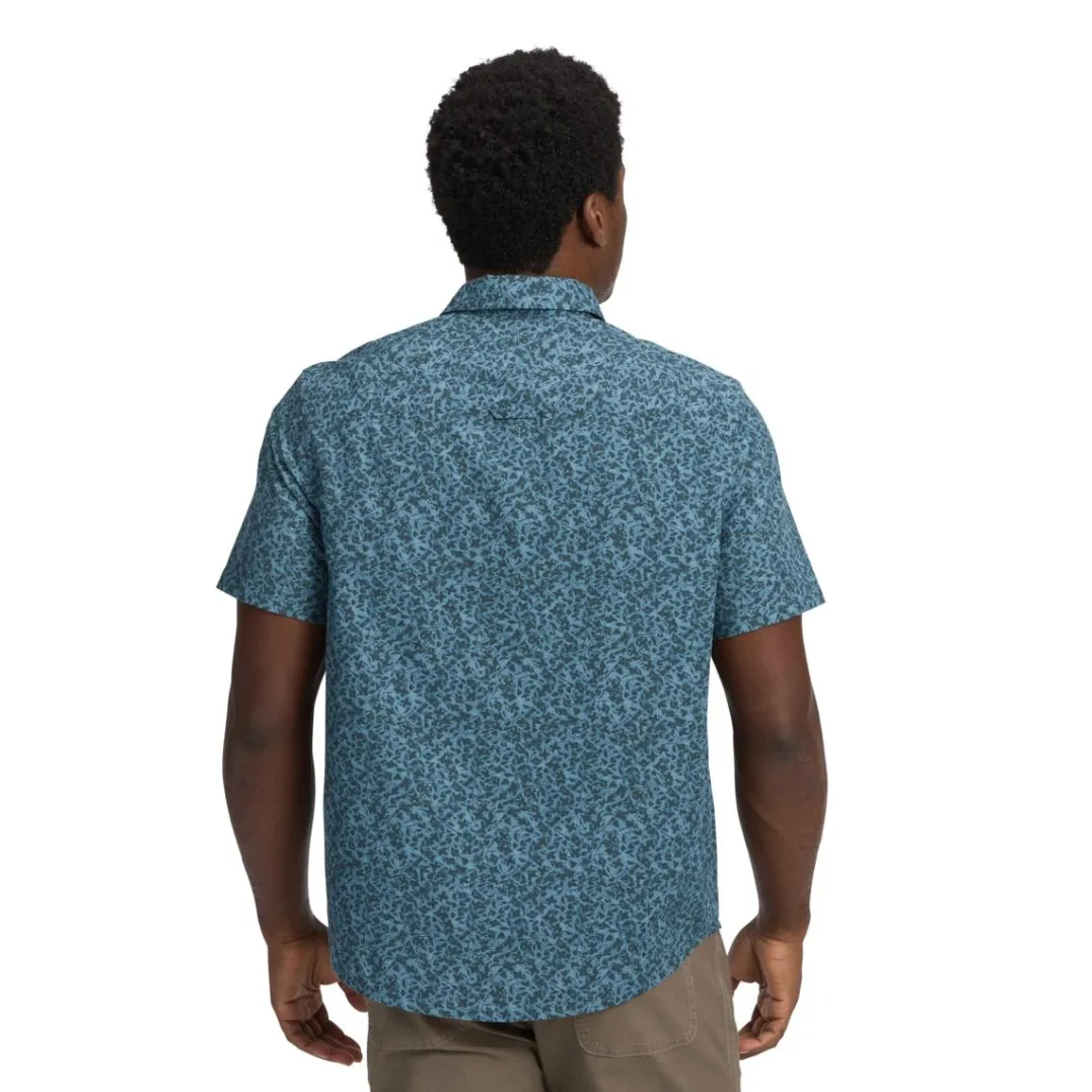 Black Diamond Men's Wingate Short Sleeve Shirt Charcoal Bd Glyphs