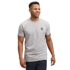 Black Diamond M Heritage Alpinist Ss Tee Nickel Heather