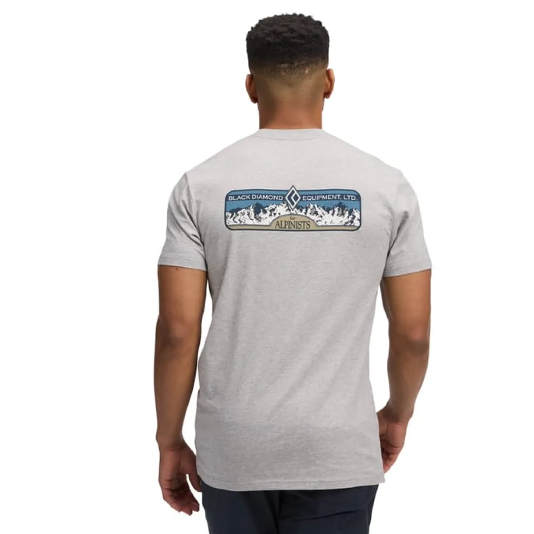 Black Diamond M Heritage Alpinist Ss Tee Nickel Heather