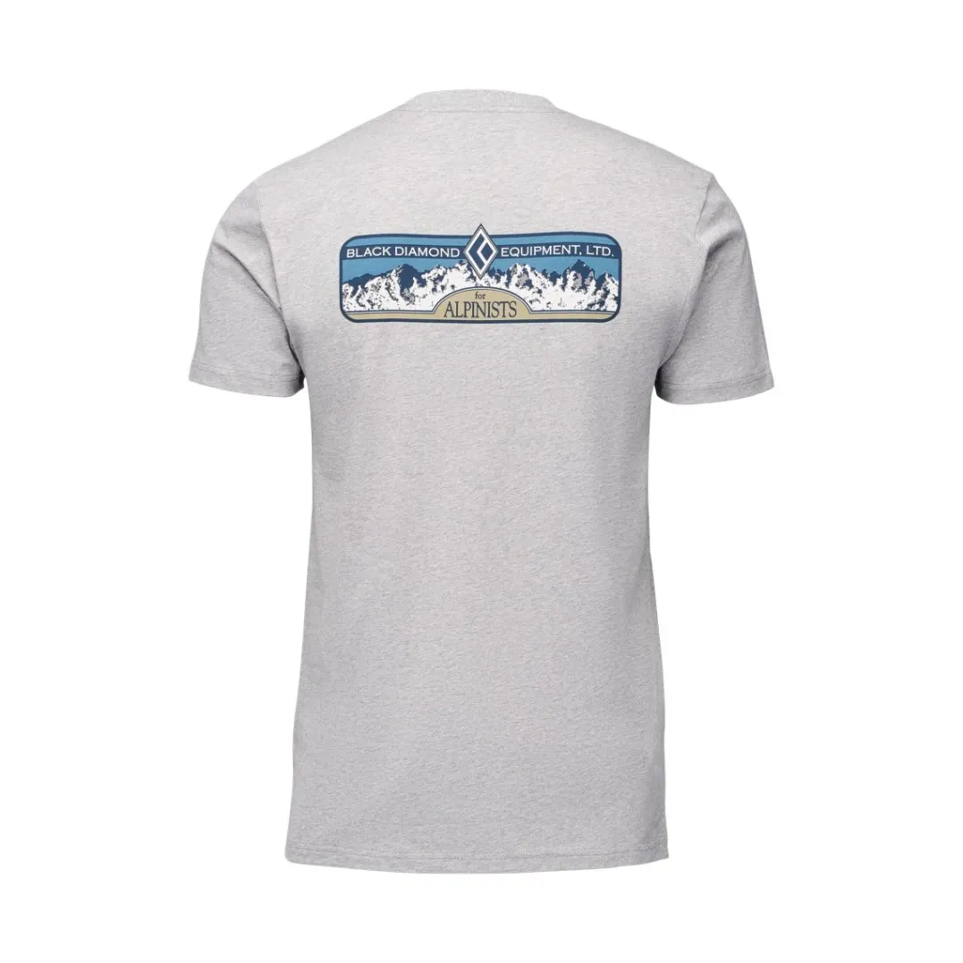 Black Diamond M Heritage Alpinist Ss Tee Nickel Heather