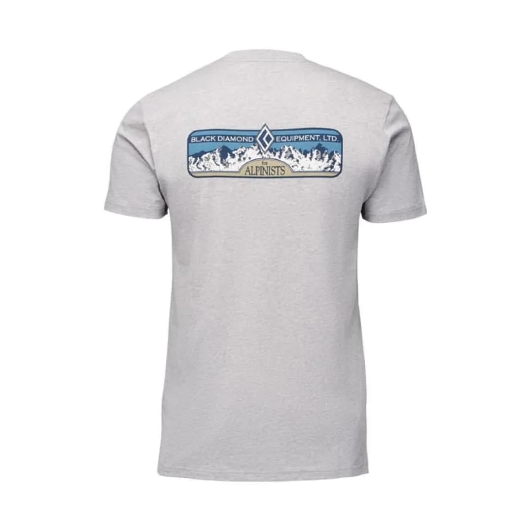 Black Diamond M Heritage Alpinist Ss Tee Nickel Heather