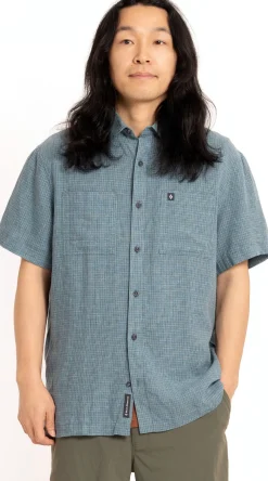Black Diamond M Scenic Route SS Shirt Midnight Blue-glacier