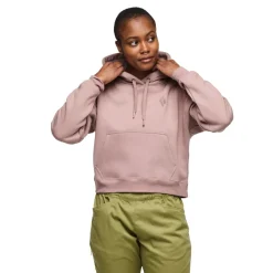 Black Diamond W Crop Po Hoody Pale Mauve
