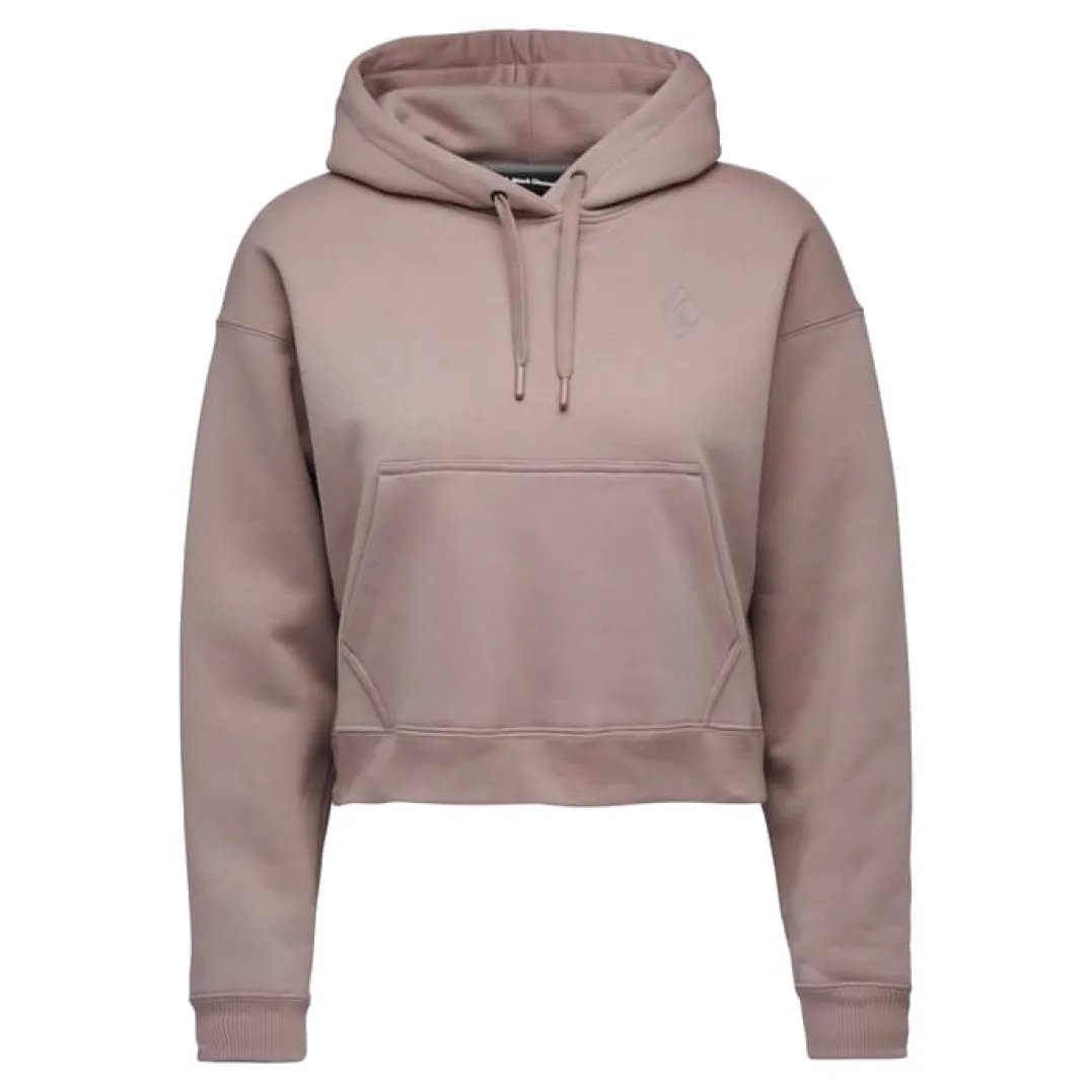 Black Diamond W Crop Po Hoody Pale Mauve