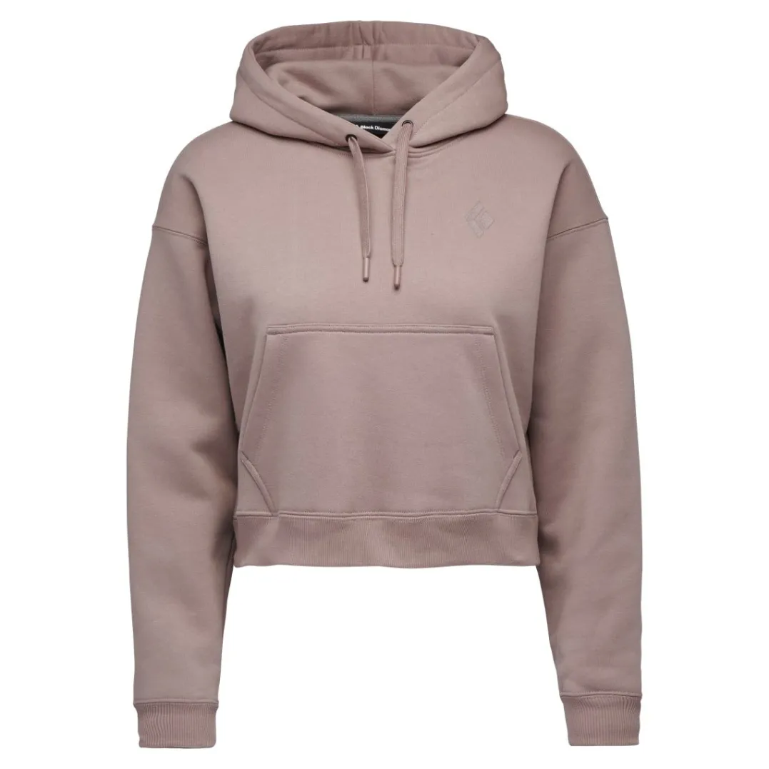 Black Diamond W Crop Po Hoody Pale Mauve