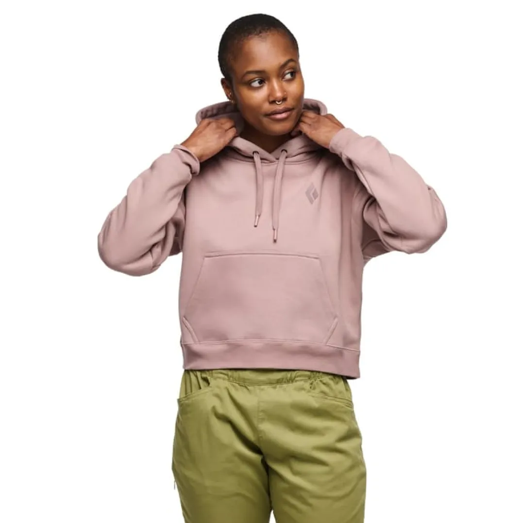 Black Diamond W Crop Po Hoody Pale Mauve