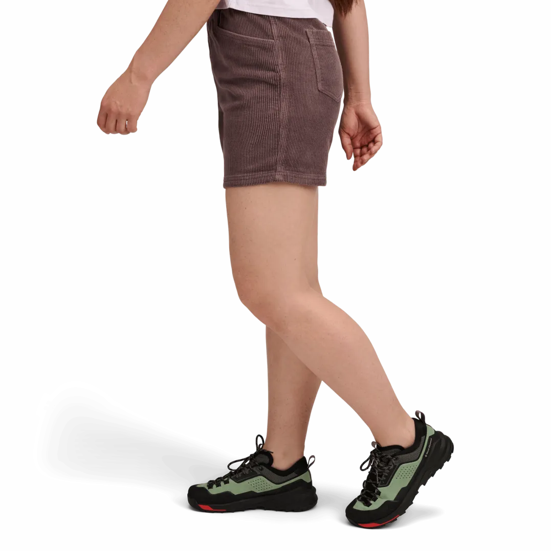 Black Diamond W Dirtbag Corduroy Shorts Dark Mauve