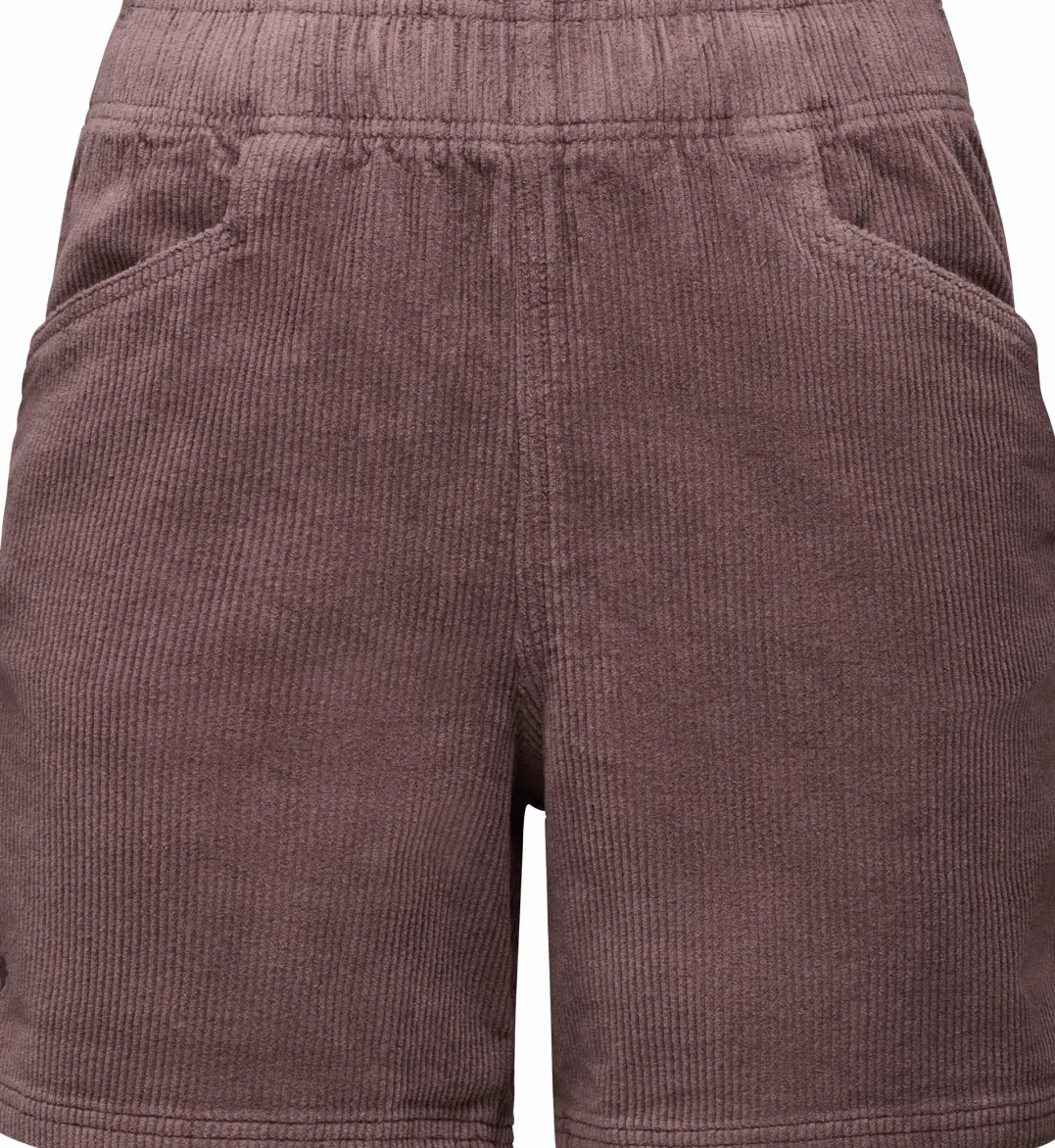 Black Diamond W Dirtbag Corduroy Shorts Dark Mauve