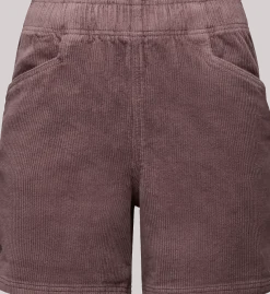 Black Diamond W Dirtbag Corduroy Shorts Dark Mauve