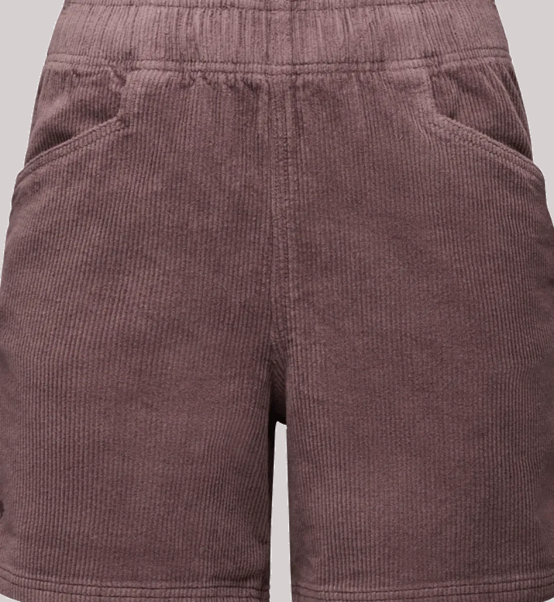 Black Diamond W Dirtbag Corduroy Shorts Dark Mauve