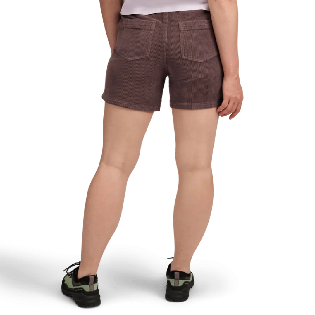 Black Diamond W Dirtbag Corduroy Shorts Dark Mauve