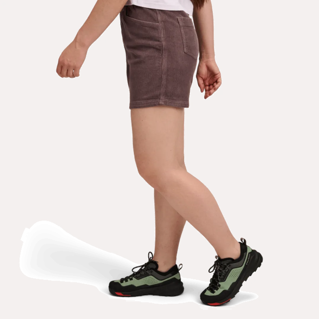 Black Diamond W Dirtbag Corduroy Shorts Dark Mauve