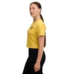Black Diamond Women's Faded Crop SS Tee Soft Ochre