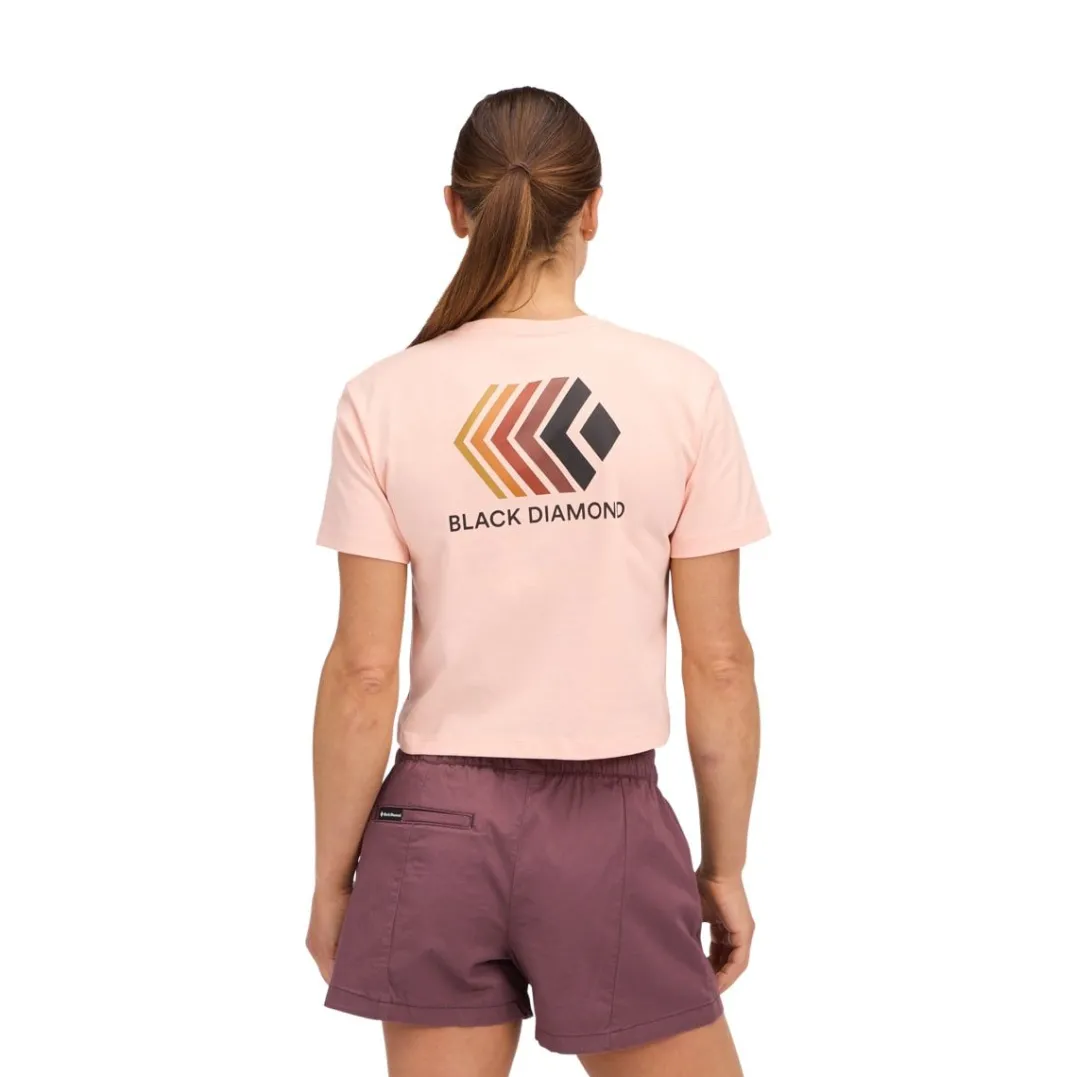 Black Diamond Women's Faded Crop SS Tee Alpine Sunrise