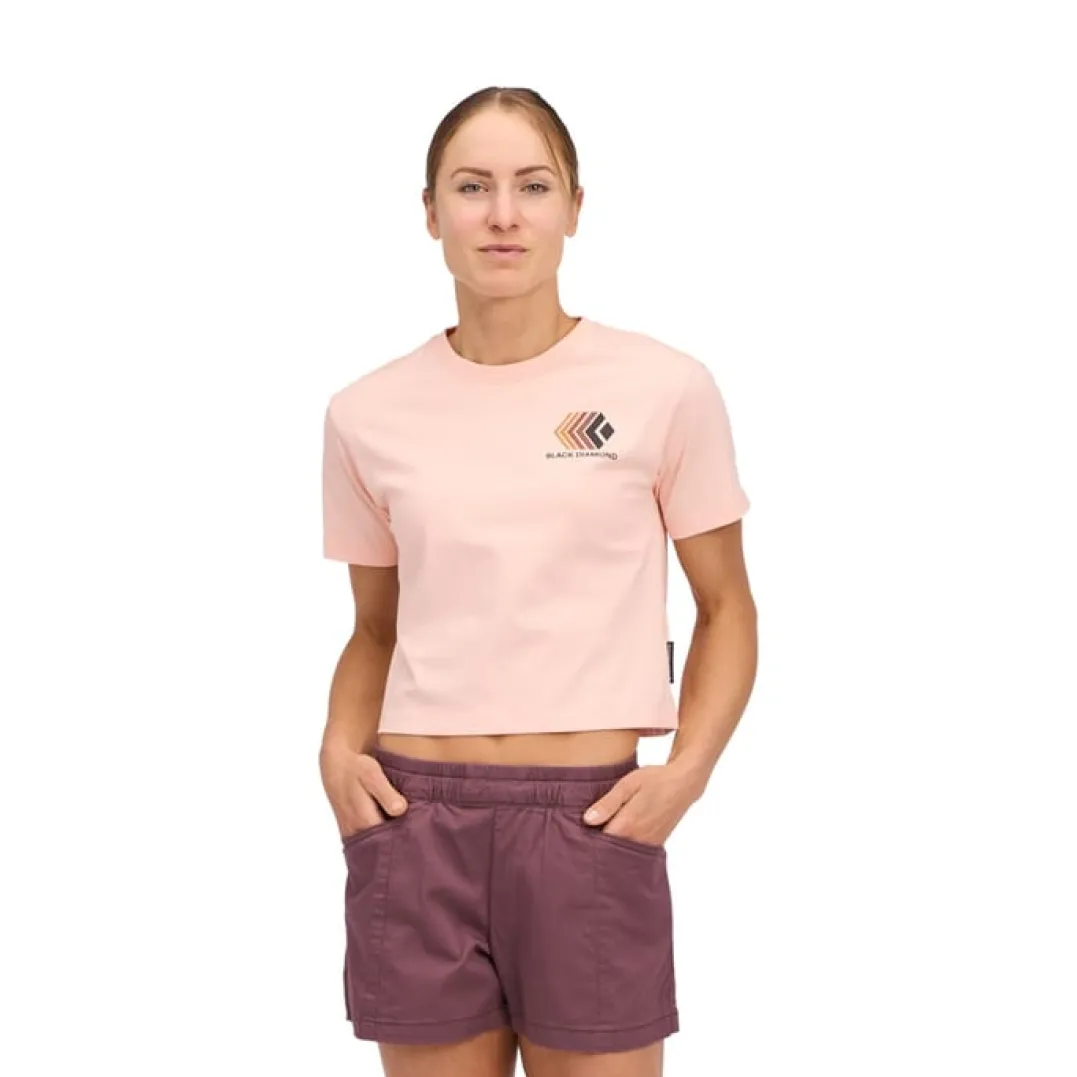 Black Diamond Women's Faded Crop SS Tee Alpine Sunrise