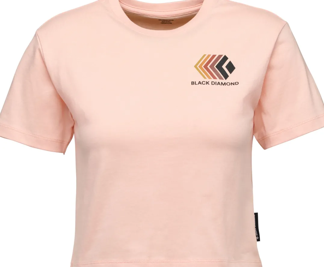 Black Diamond Women's Faded Crop SS Tee Alpine Sunrise