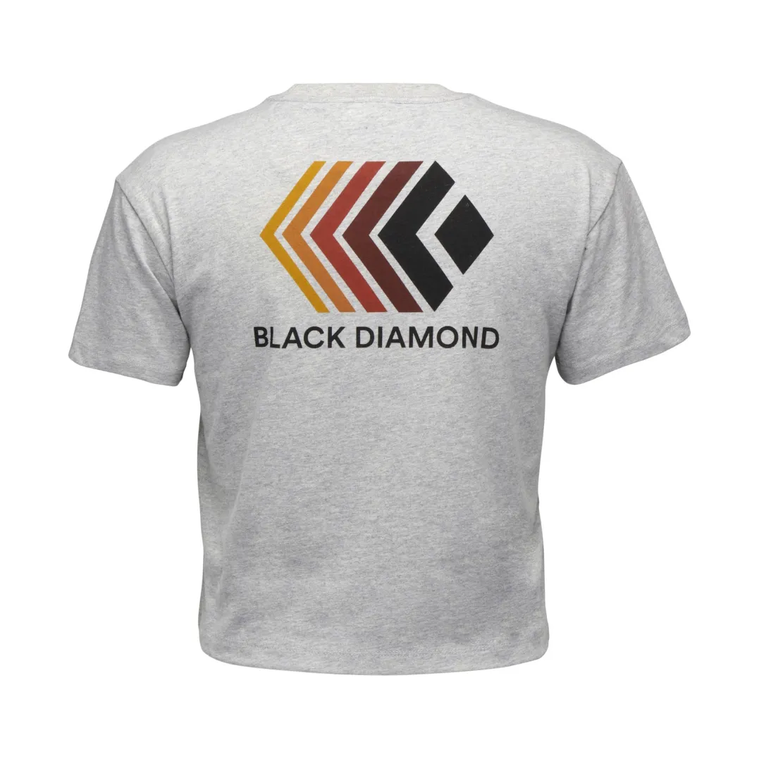 Black Diamond Women's Faded Crop SS Tee Nickel Heather