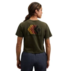 Black Diamond Women's Faded Crop SS Tee Dark Moss