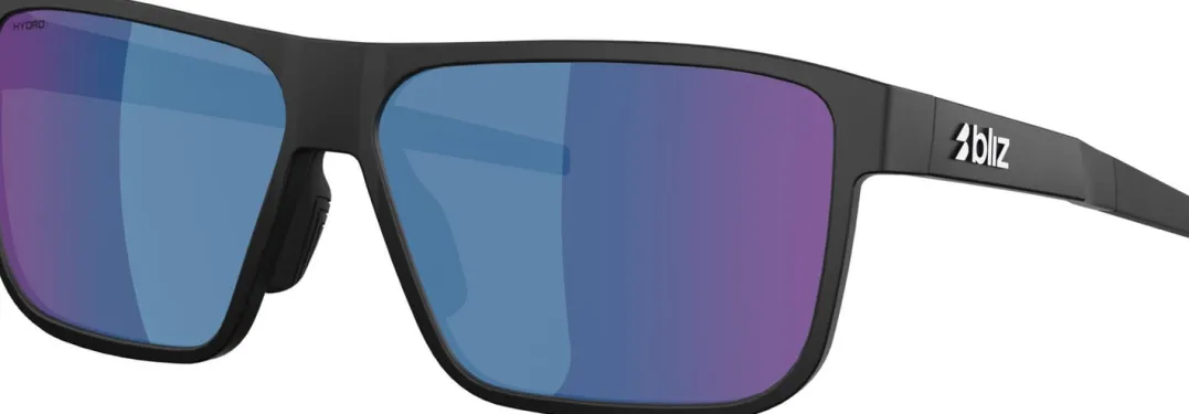 Bliz A008 Matte Black / Smoke W Blue Multi