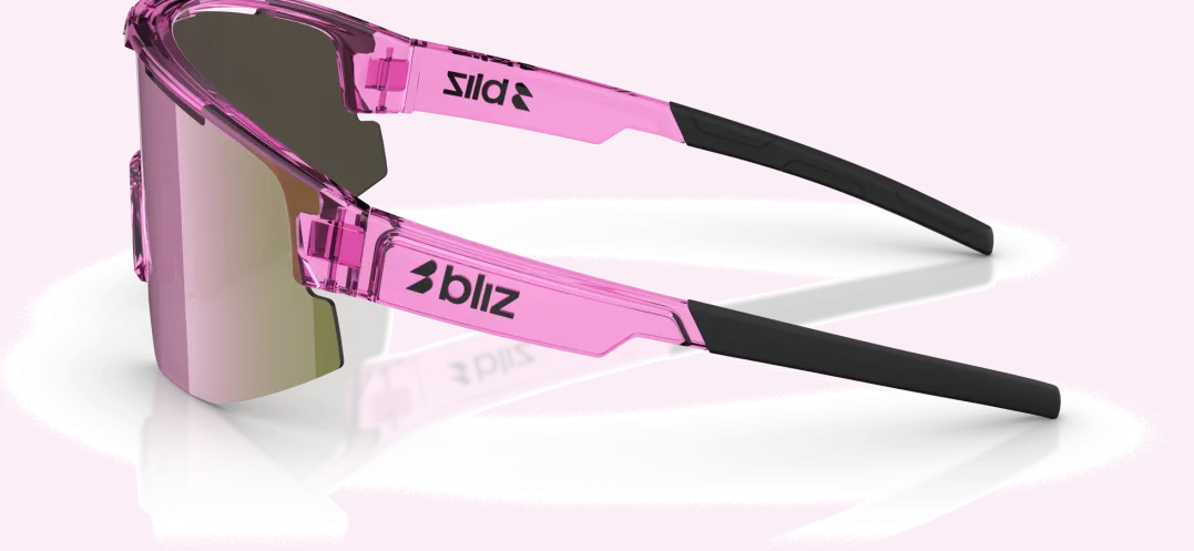 Bliz Matrix Small Transparant Pink/Brown W Rose Multi