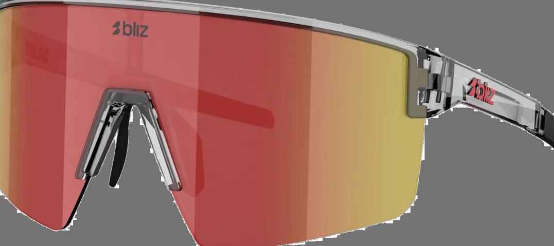 Bliz P004 Transparent Dark Grey/Brown W Red Multi