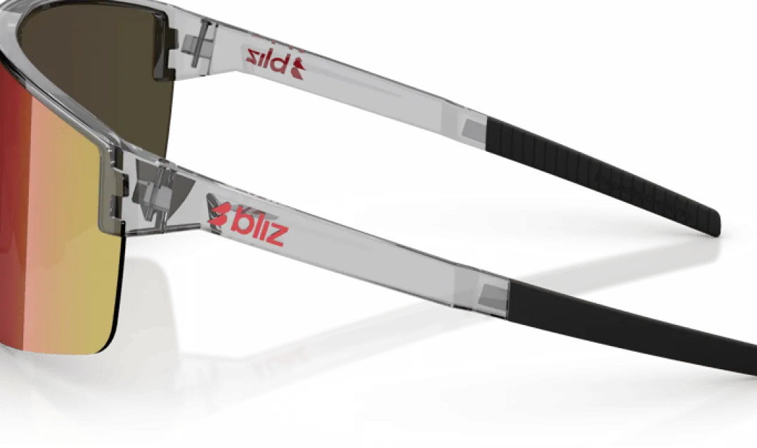 Bliz P004 Transparent Dark Grey/Brown W Red Multi