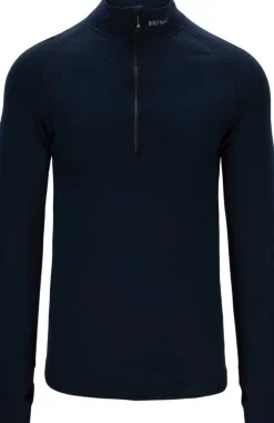 Brynje Arctic Zip-Polo 3/4 Neck W/Inlay Navy