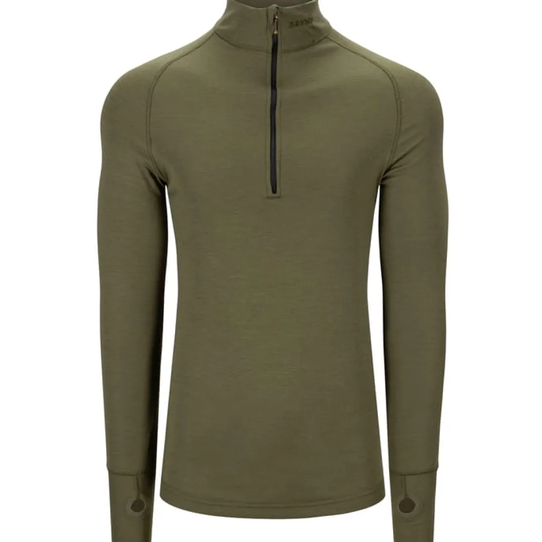 Brynje Tactical Arctic Zip Polo 3/4 Neck Olivegreen