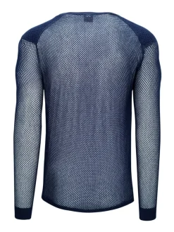 Brynje Unisex Super Thermo Shirt with Shoulder Inlay Navy