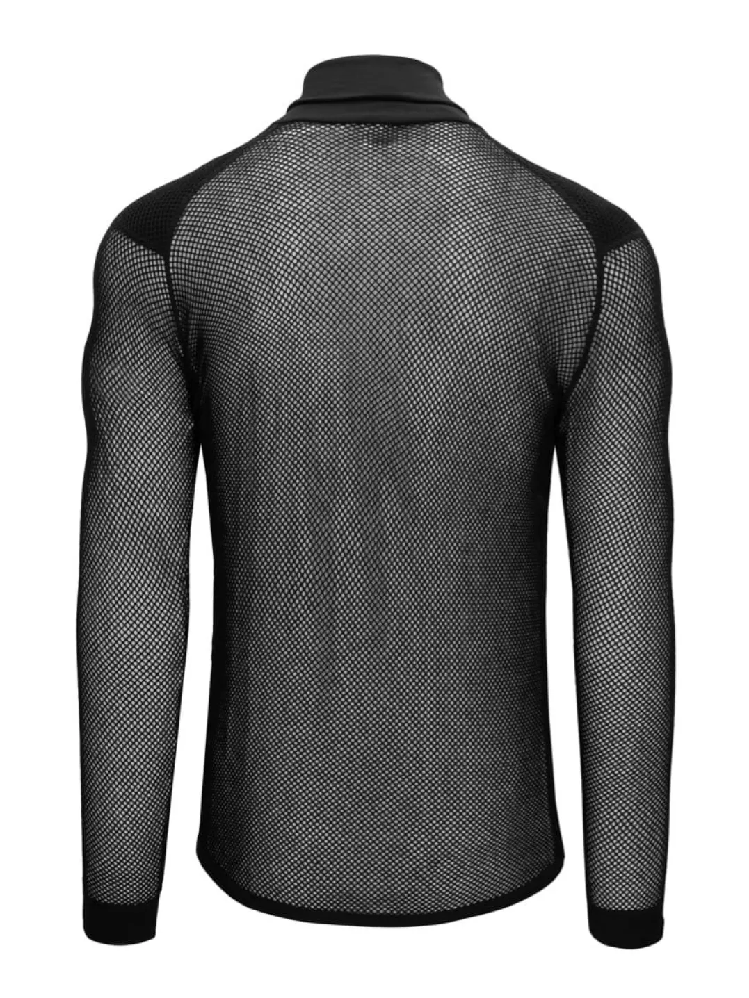 Brynje Unisex Wool Thermo Zip Polo With Inlay Black